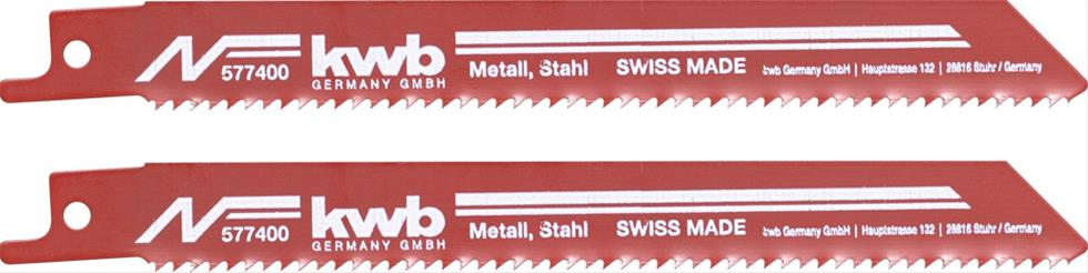 Säbelsägeblätter, Metallbearbeitung, Bi-Metall