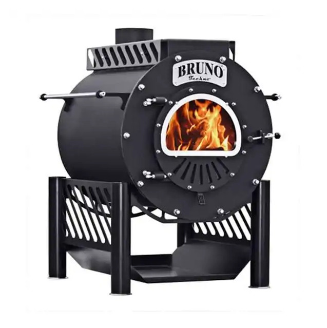 BRUNO® Werkstattofen Techno Mini mit Kochplatte schwarz 9kW