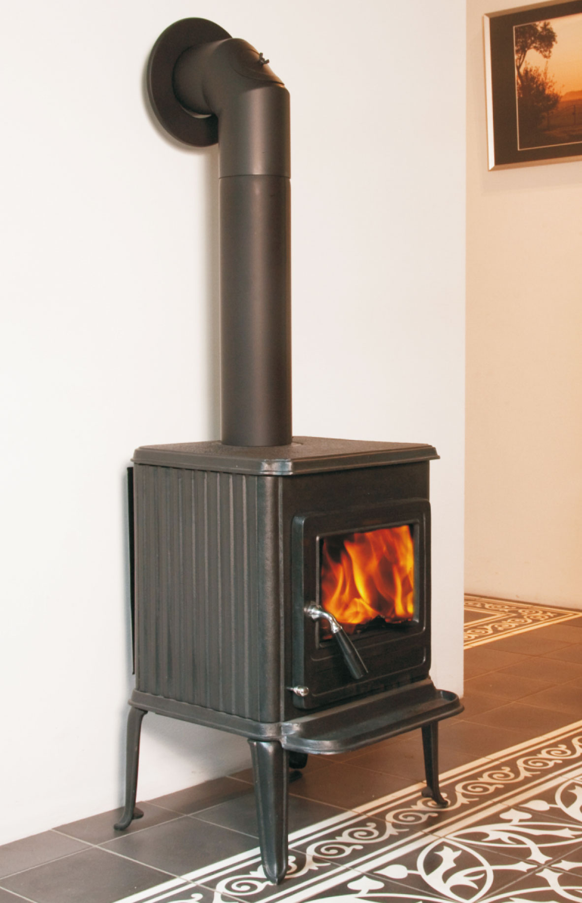 Kaminofen Globe-fire Saturn raumluftunabhängig Guss schwarz 6,3kW