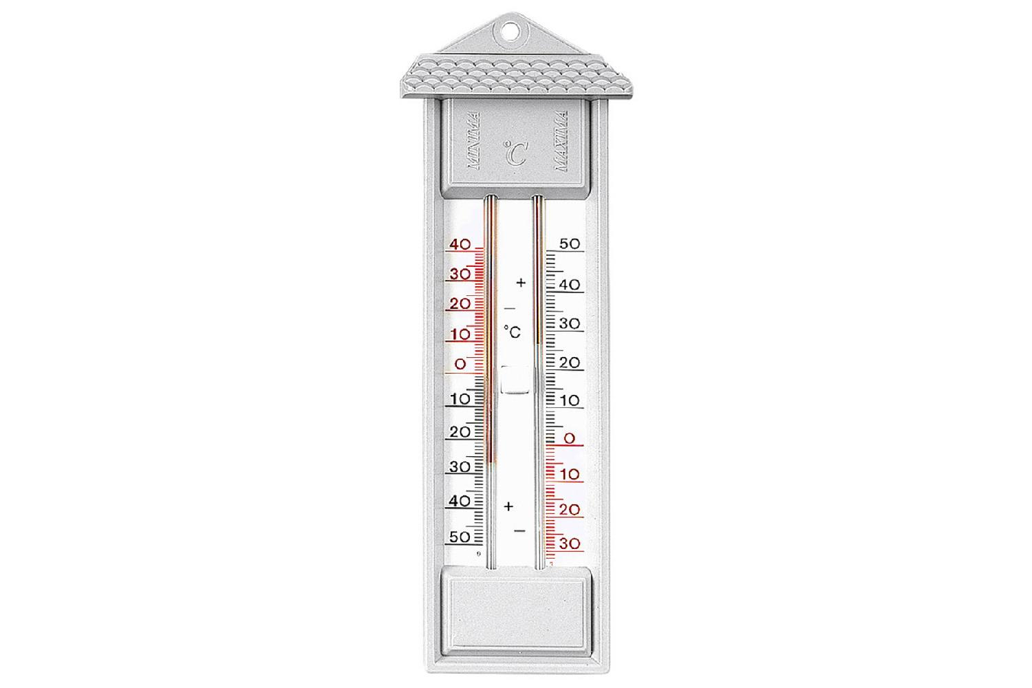 Thermometer 23 cm Grau