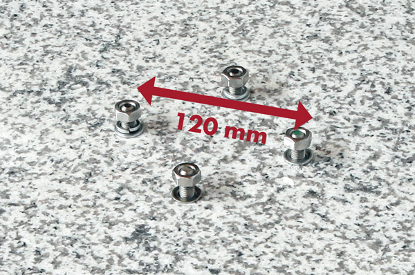 Doppler Sonnenschirmständer Grundplatte Granitplatte 140kg 80x80x14cm