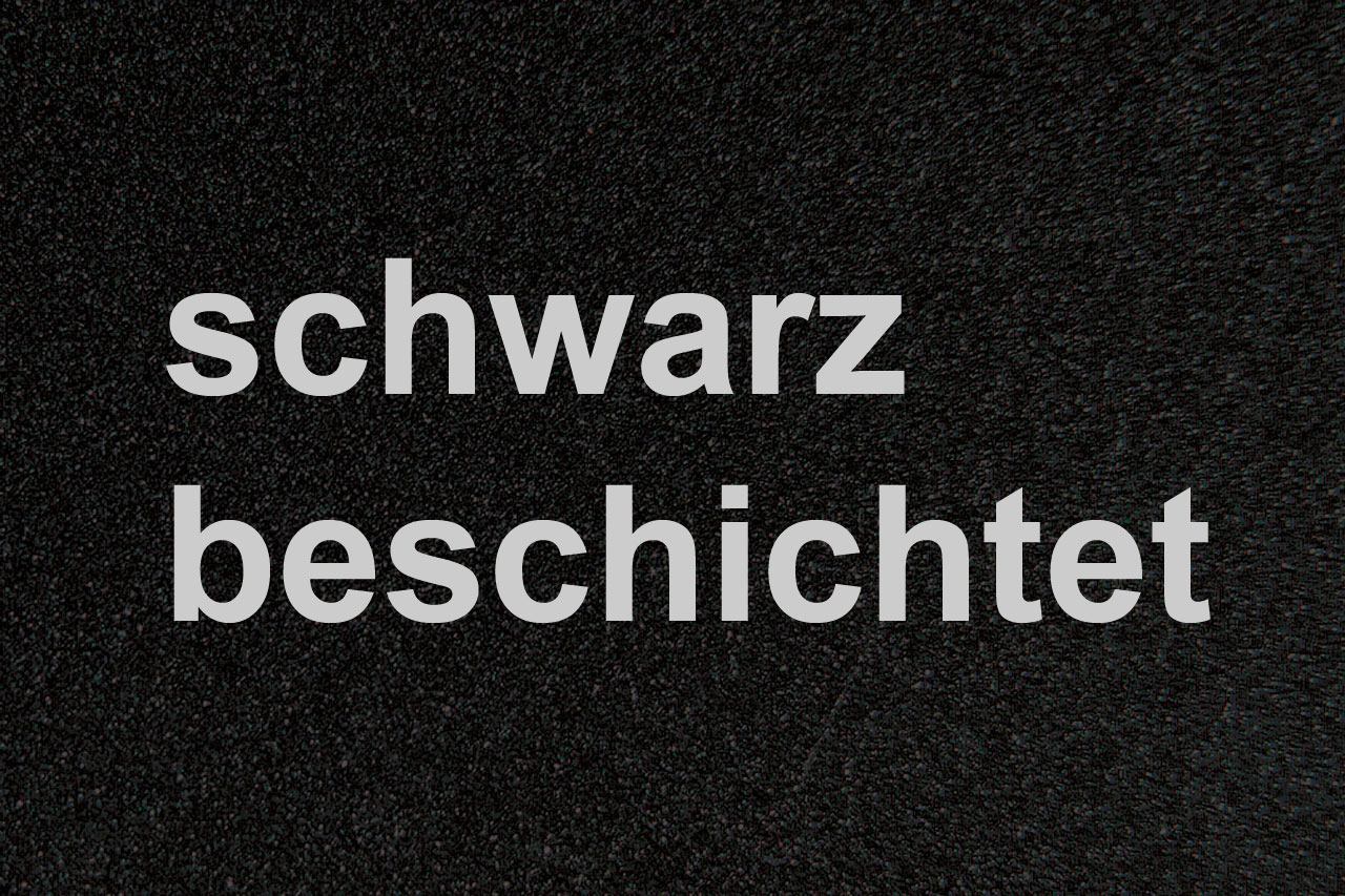 Funkenschutzplatte Stahl schwarz 4-Eck 100x100cm