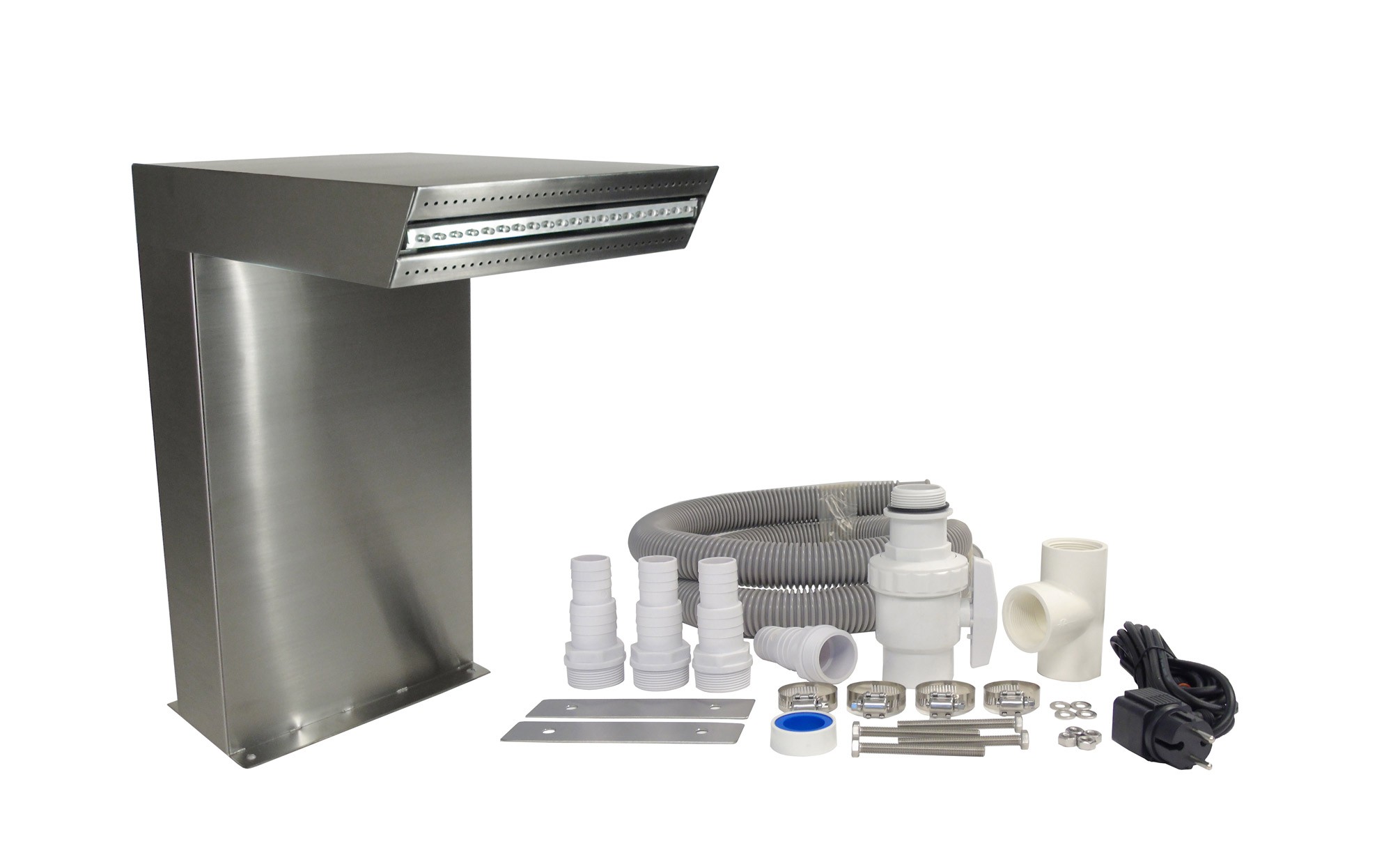 Ubbink Wasserfall Straight LED Edelstahl