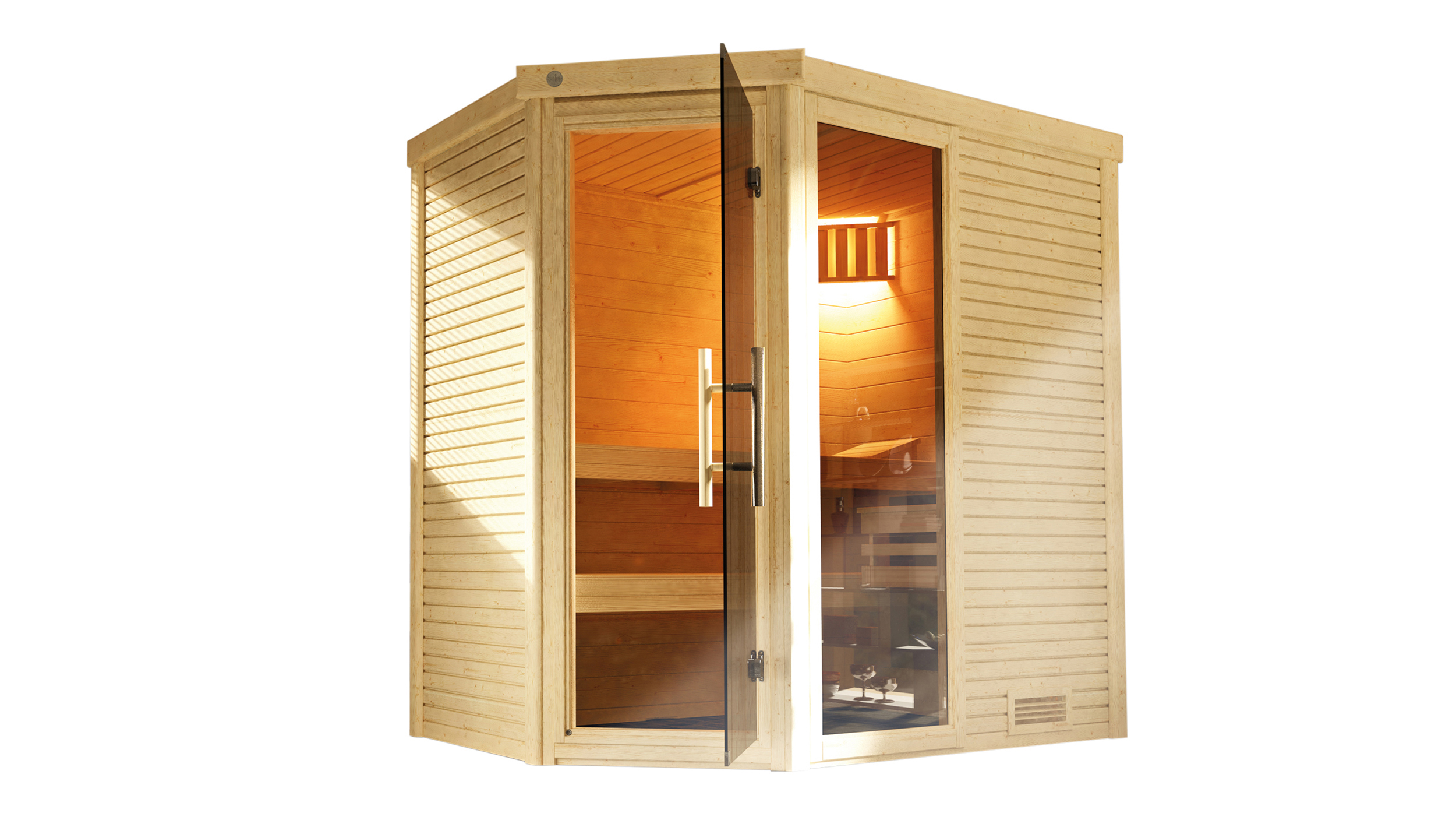 Weka Sauna CUBILIS ECK Gr.1 All-In
