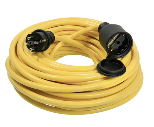 Verlängerungskabel 60355 Strom gelb 25m IP44