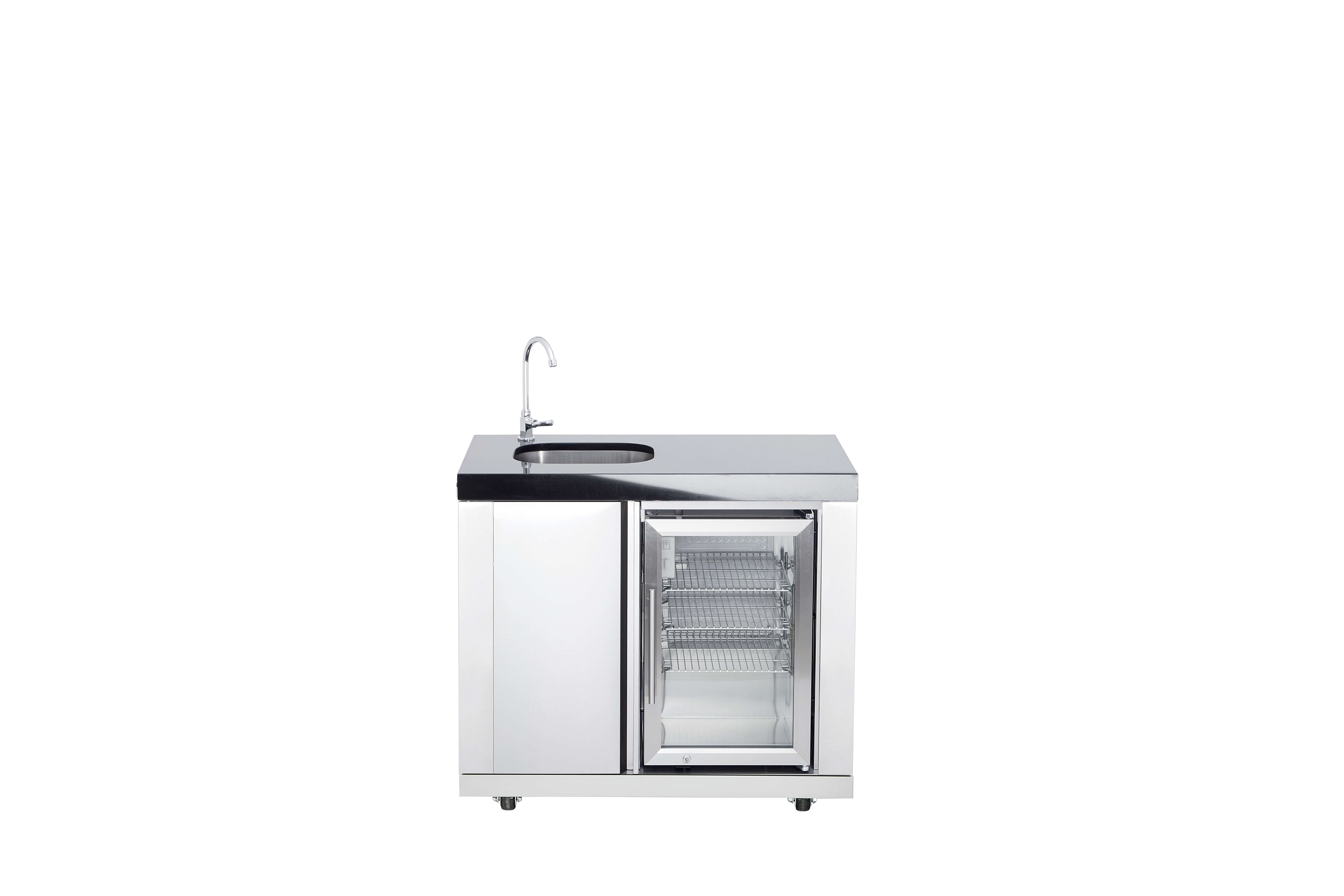 All'Grill® Modul 1 Waschbecken Kühlschrank Kombi Outdoorküche