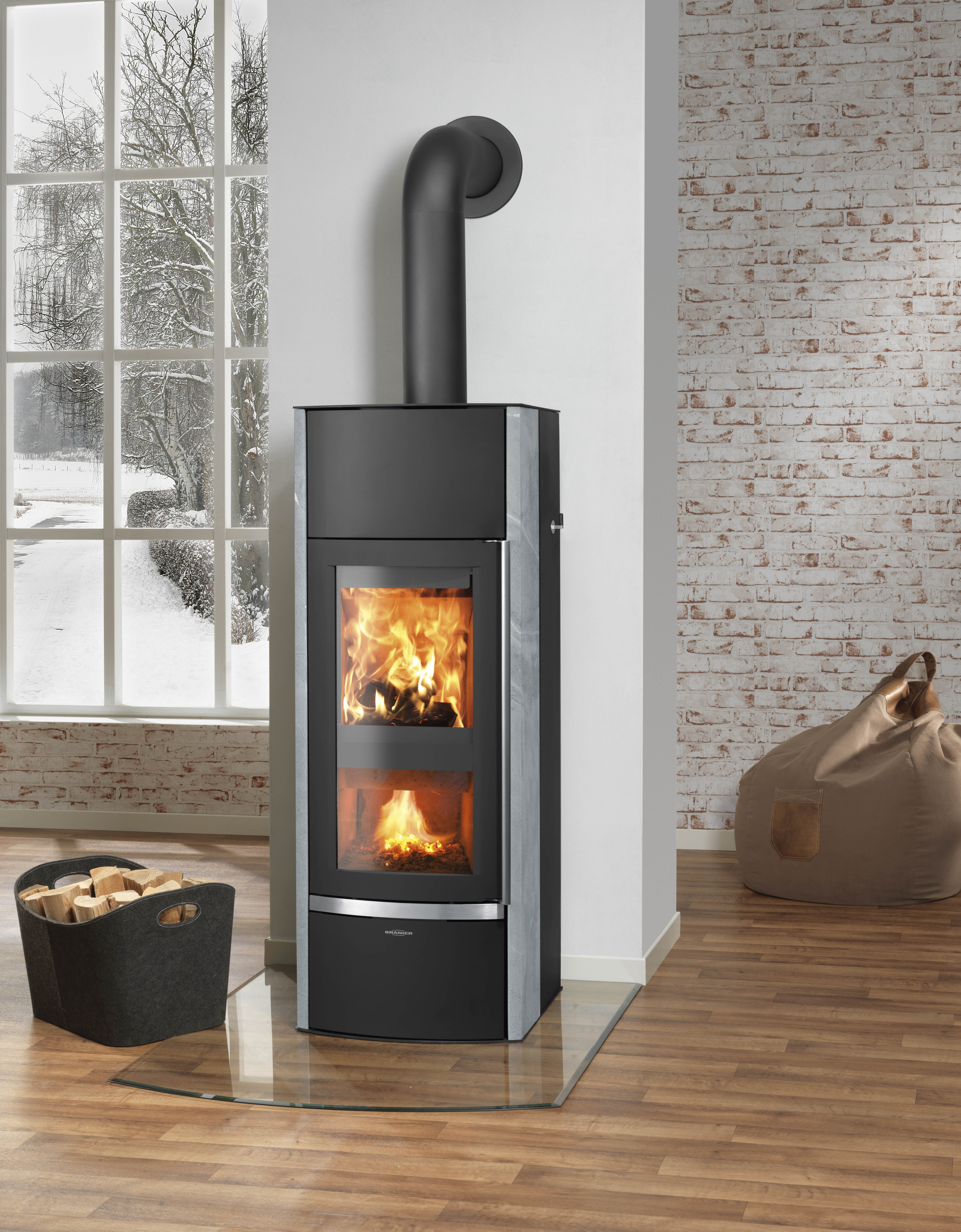 Oranier Kaminofen Aqua Hektos Speckstein 10,5 KW
