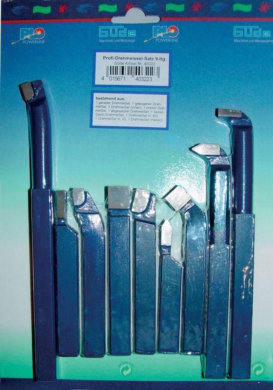 Drehmeißel Set 12 x 12 mm Güde 9-teilig
