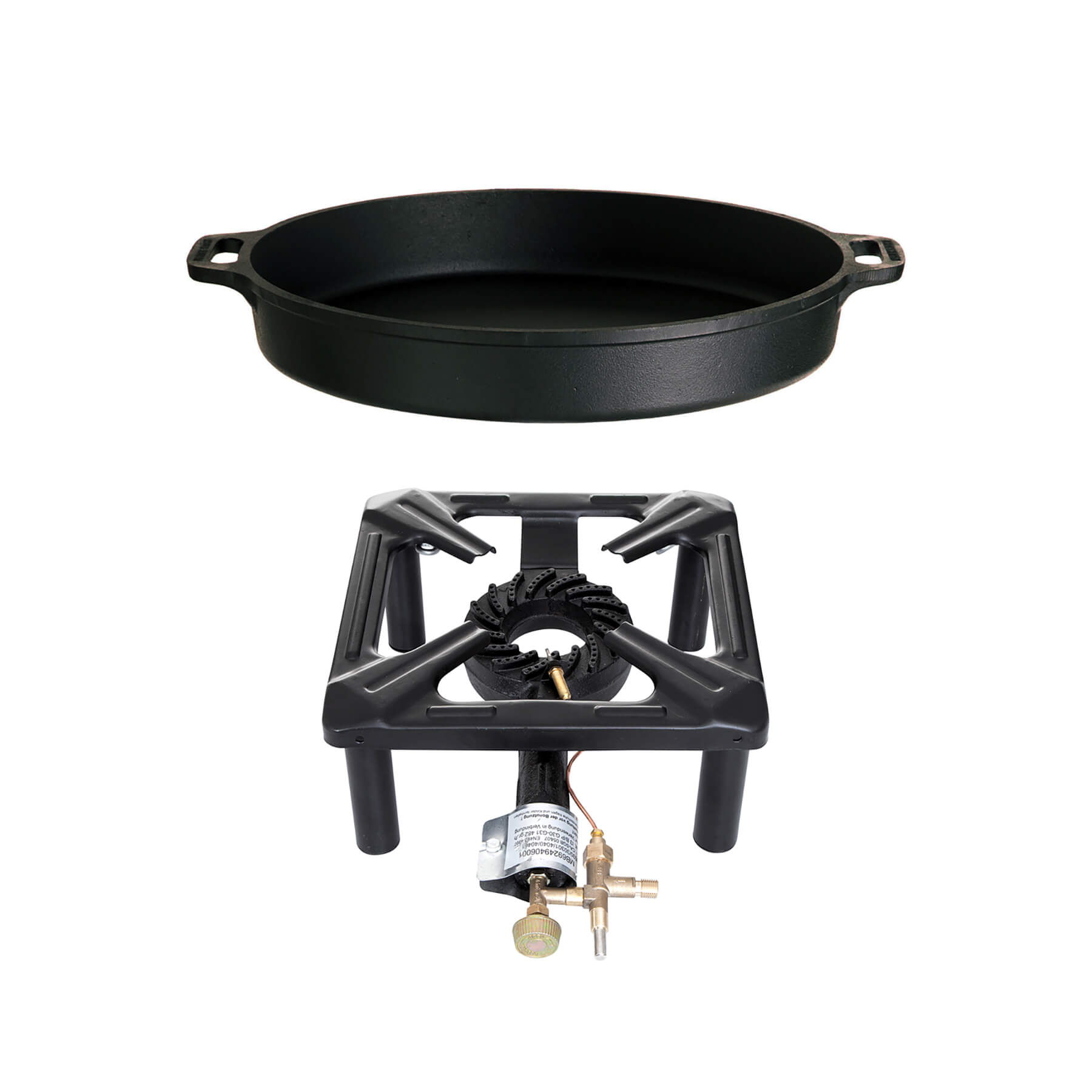 Paella World® Hockerkocher Set Ø40cm mit Zündsicherung