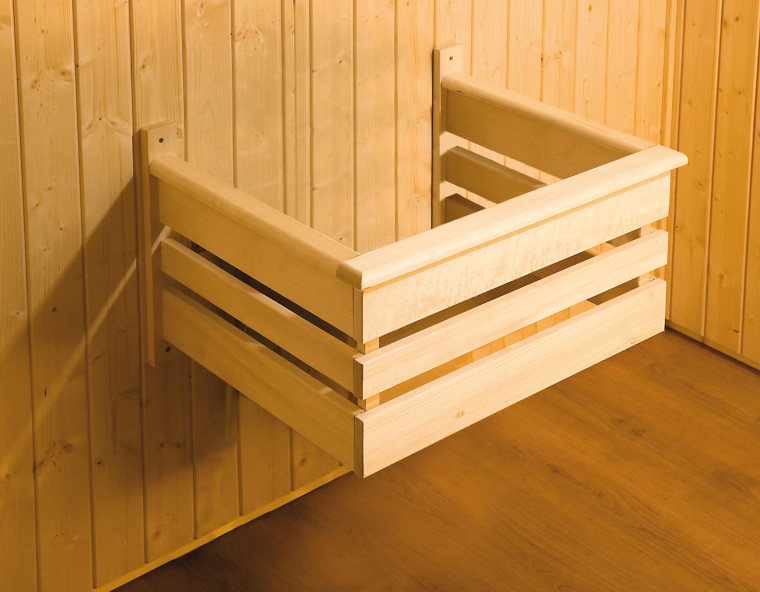 Weka Sauna Varberg 7,5 kW OS Gr.1 Glastür mit Fenster graphit Optik