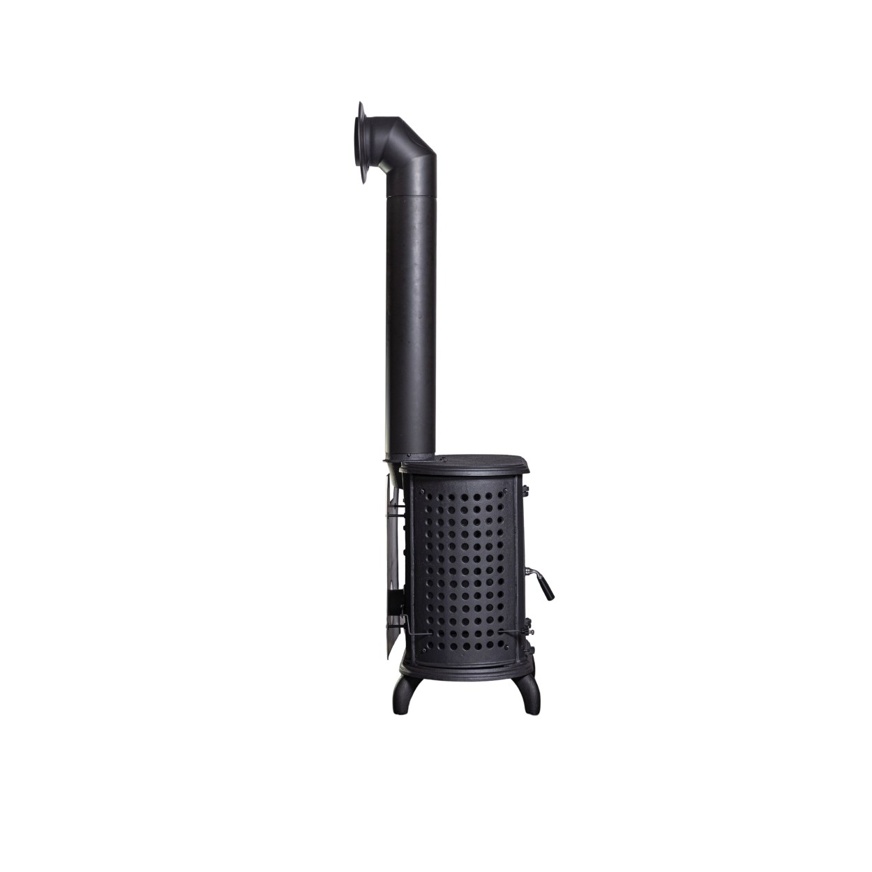 Globe Fire Herculina XS Kaminofen schwarz 6,1 kW, geschwungene Füße