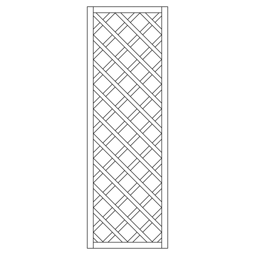 Rankzaun / Rankgitter Trennspalier 10x10 kdi gerade 60x180cm