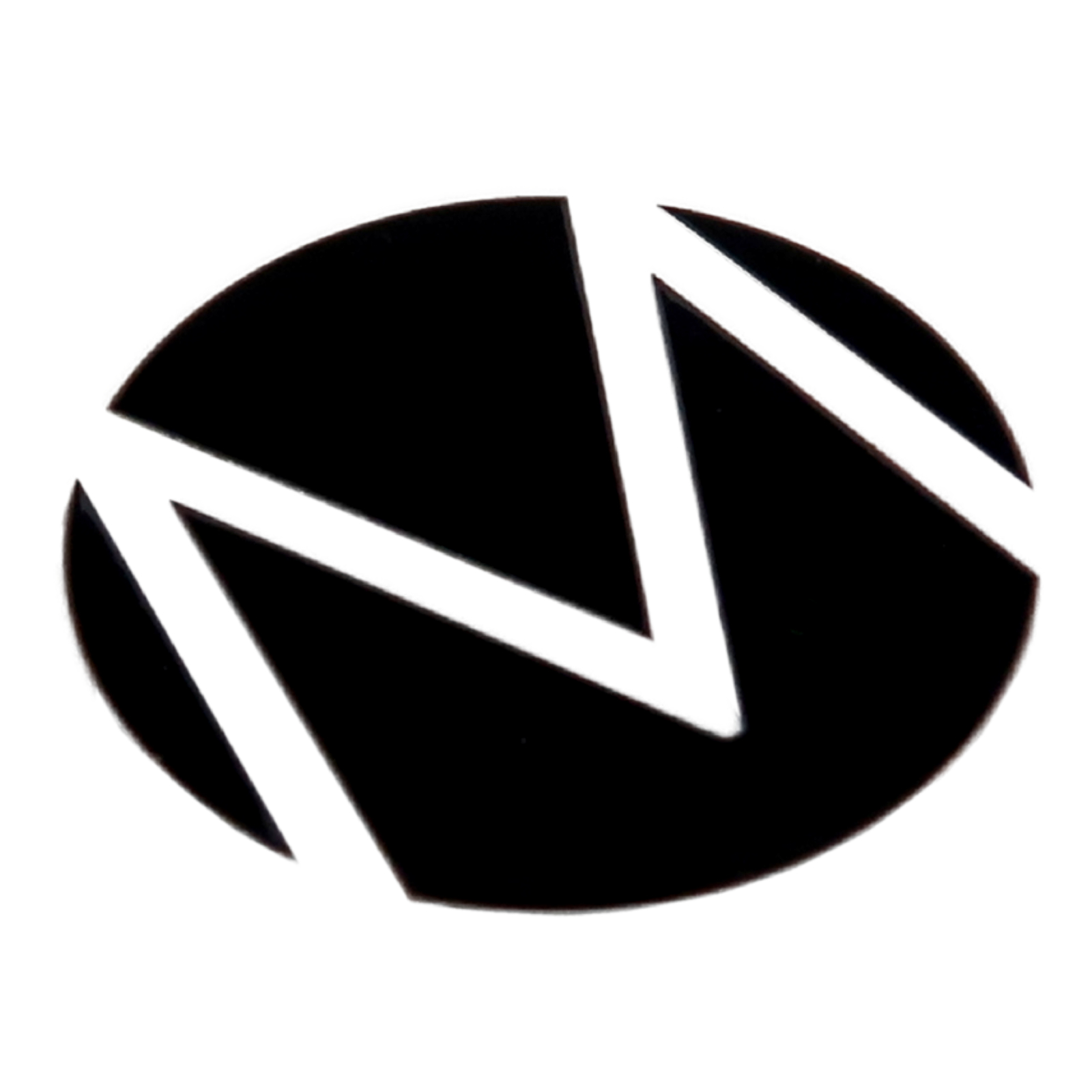 Rolektro Aufkleber, M Logo 2,6 cm rund, Folie, Schwarz für MX2/MX3