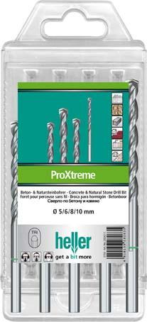 Betonbohrer / Natursteinbohrer 5-teilig ProXtreme 4/5/6/8/10mm Heller