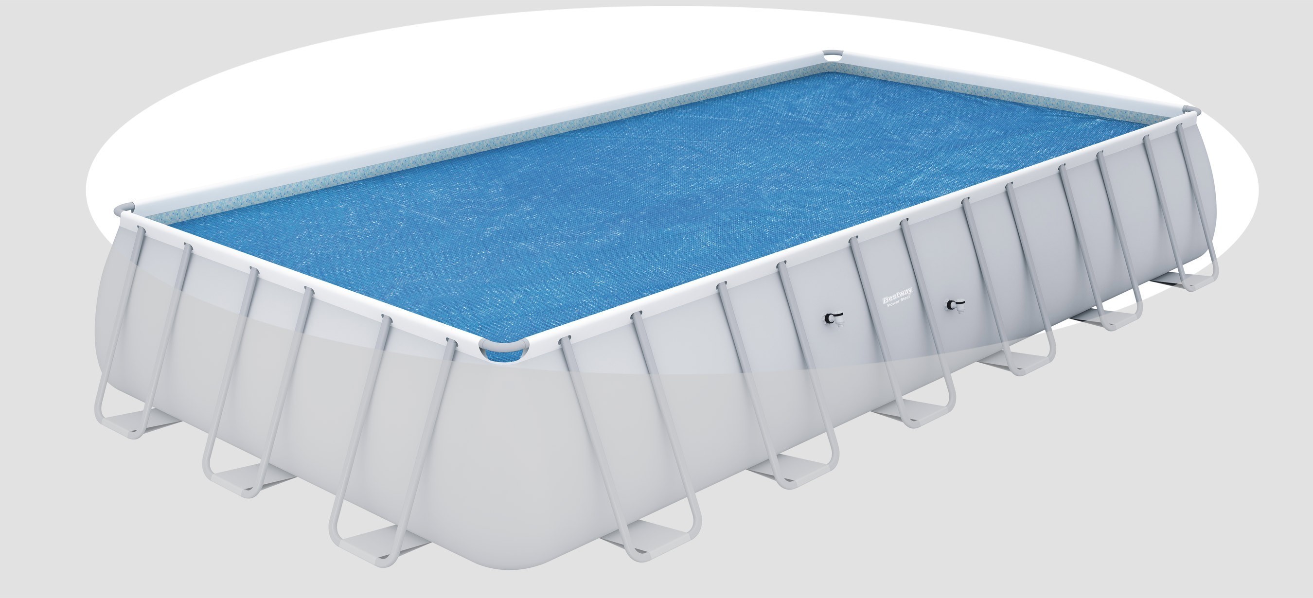 Poolabdeckung / Pool Solarabdeckplane Bestway Frame Pool 671/732x366cm