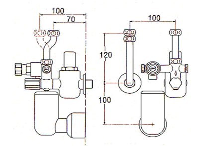 Sicherheitsgruppe mit Druckminderer KV40