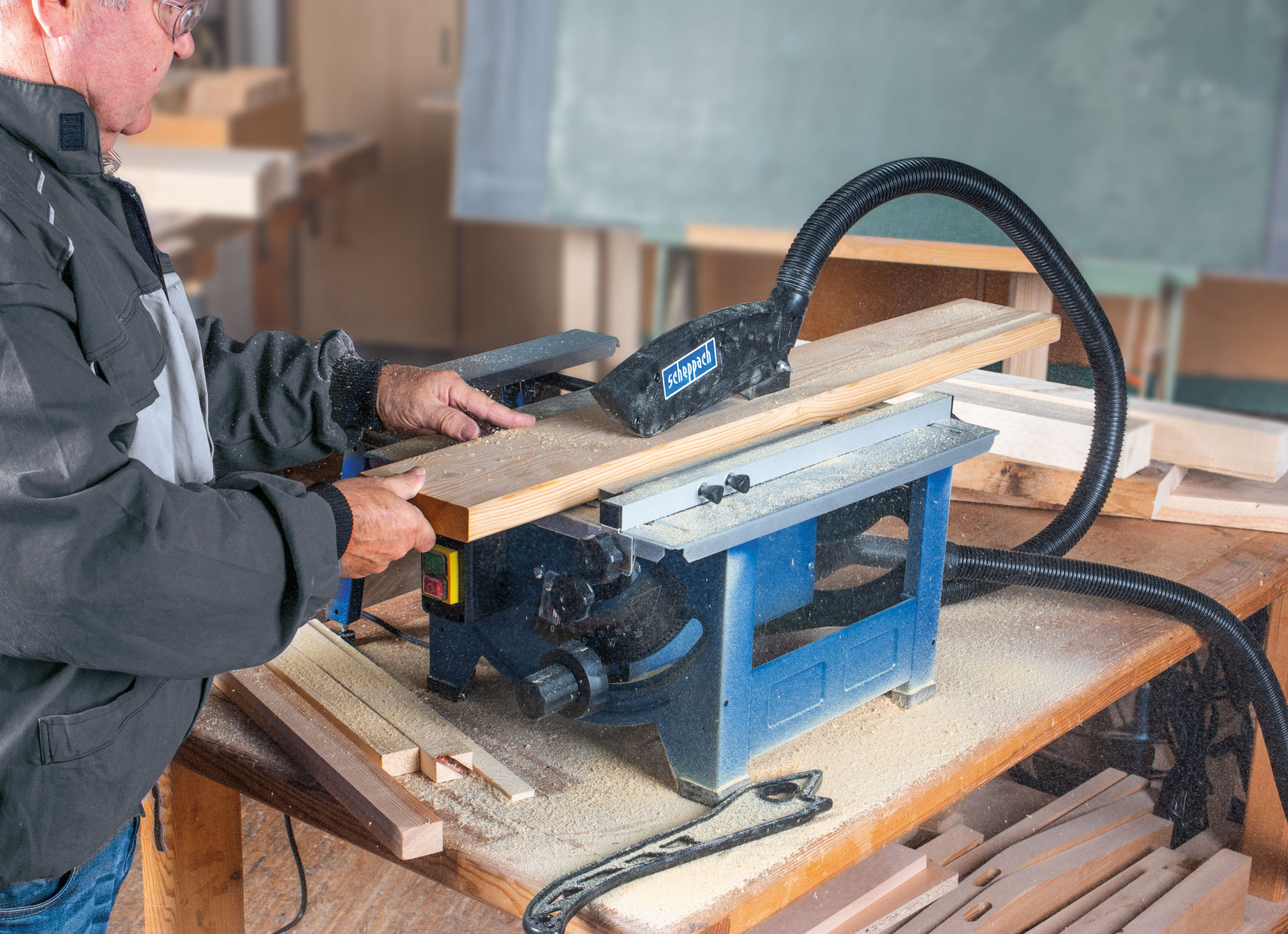Scheppach Tischkreissäge HS80 230V 1200 W Ø 210mm