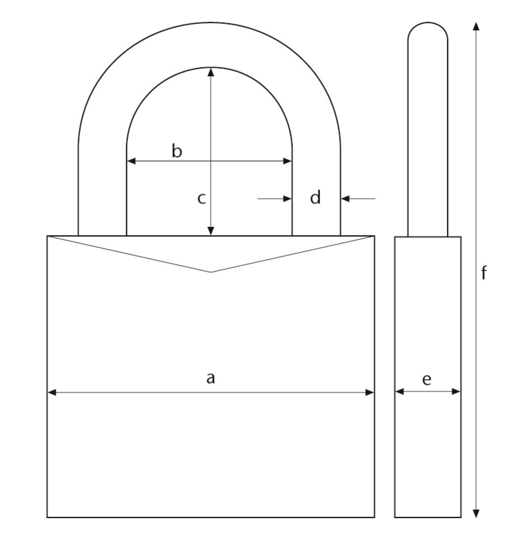ABUS Vorhängeschloss TITALIUM™ 64TI/40 Twins B/SB