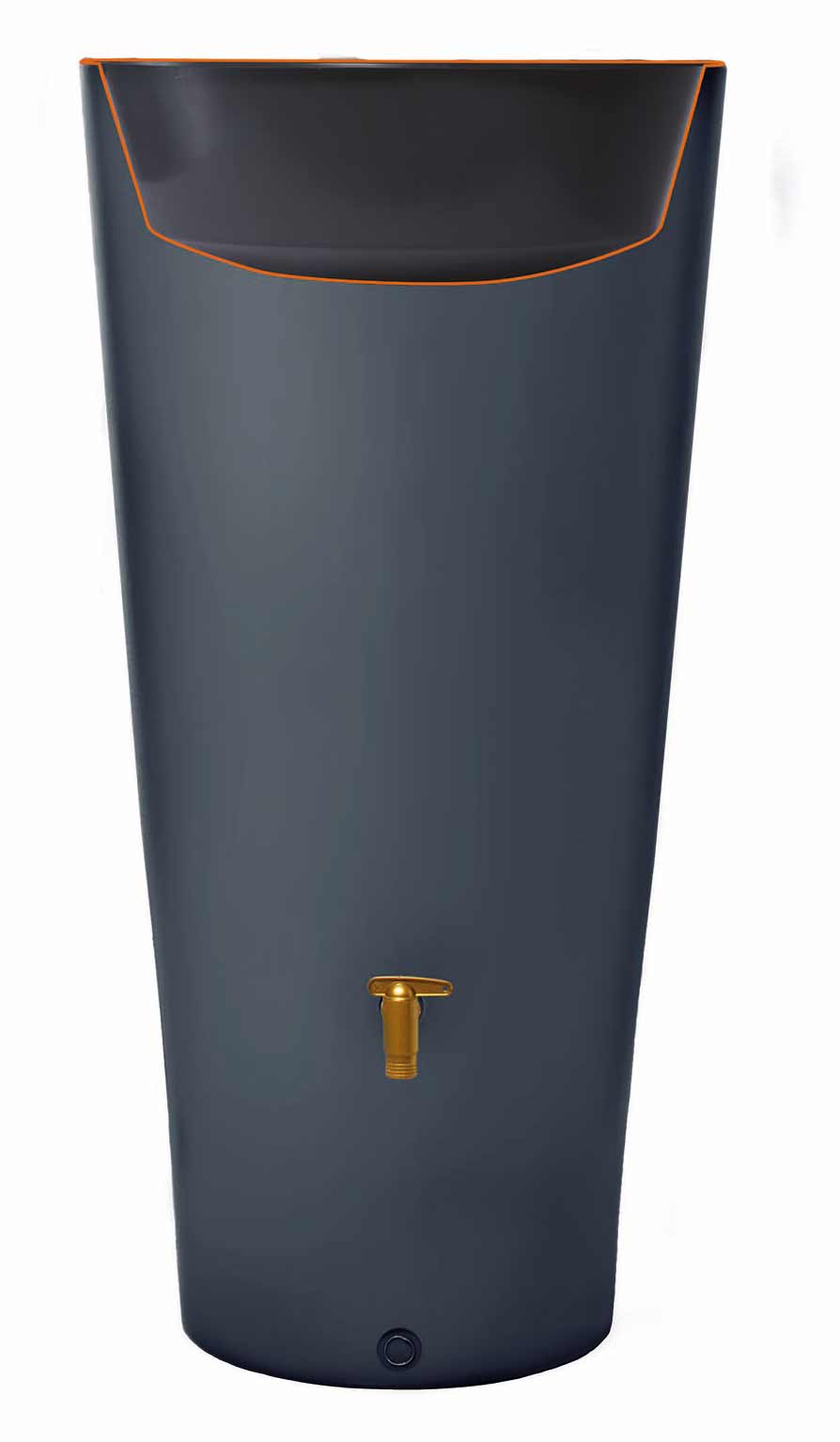 Regentonne VASO 2in1 220L mit Pflanzschale graphit grau 4Rain 295640 bei | Regentonnen & Wassertanks