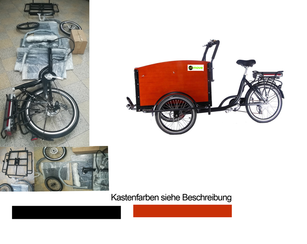 Elektro Lastenrad E-Lastenfahrrad Transportfahrrad Cargorad Bausatz