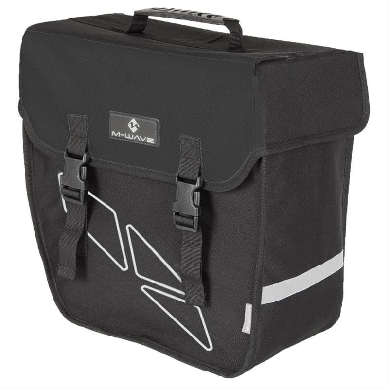 Fahrradtasche Einzeltasche M-Wave schwarz links