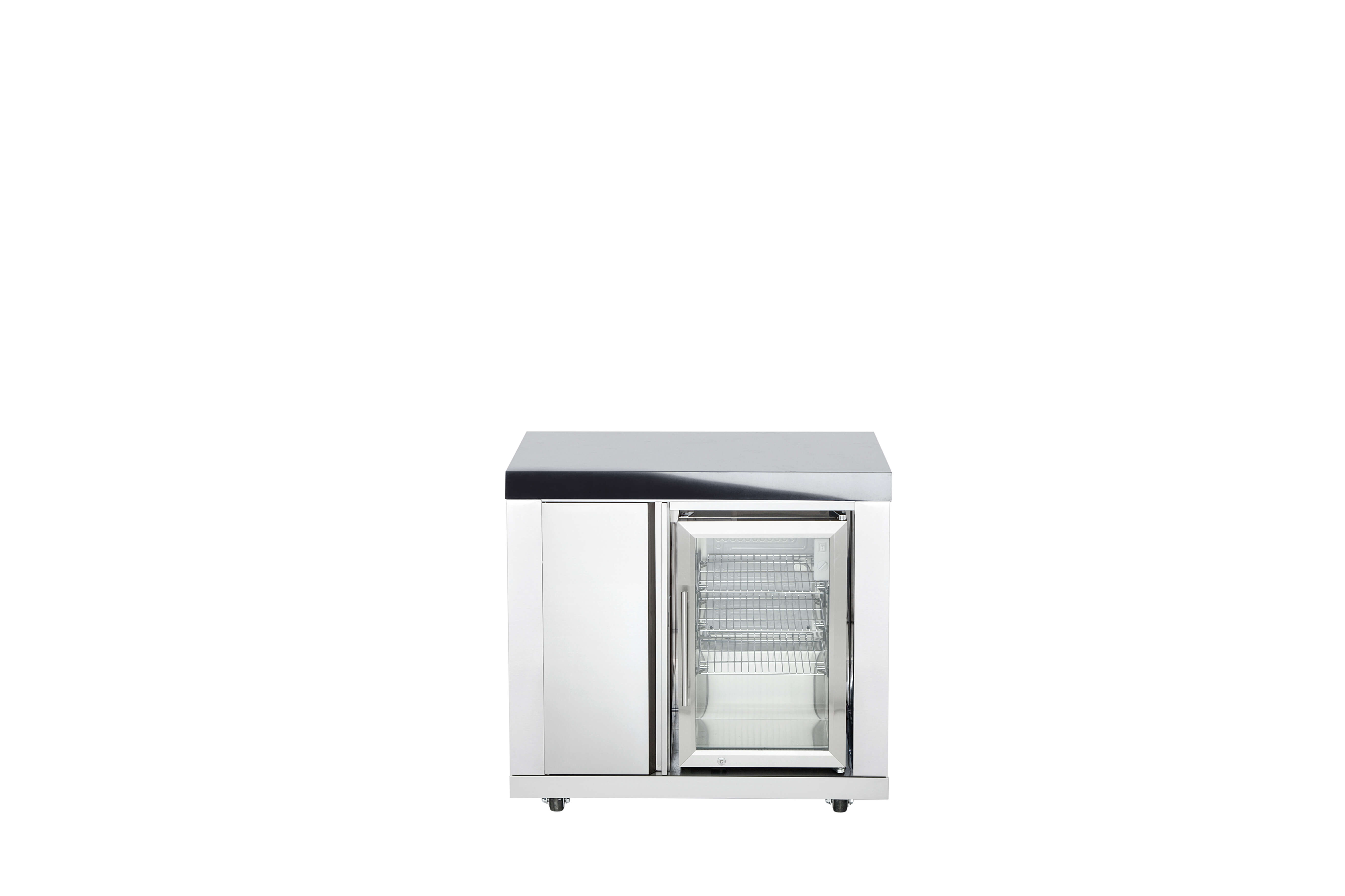 All'Grill® Modul 6 Schrank 3 Regalfächer mit Einzelkühlschrank Outdoor