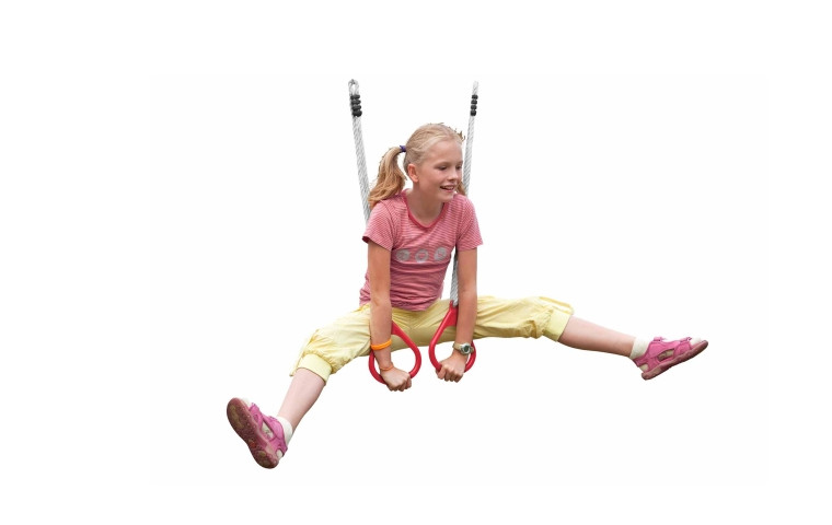 Multi Play Kunststoffseilringe Dreieck rot