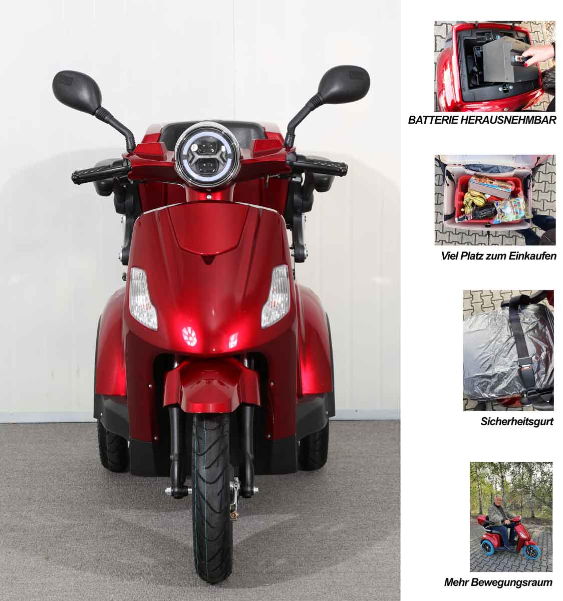 Vitale Seniorenmobil C06Z Li 25Km/h rot
