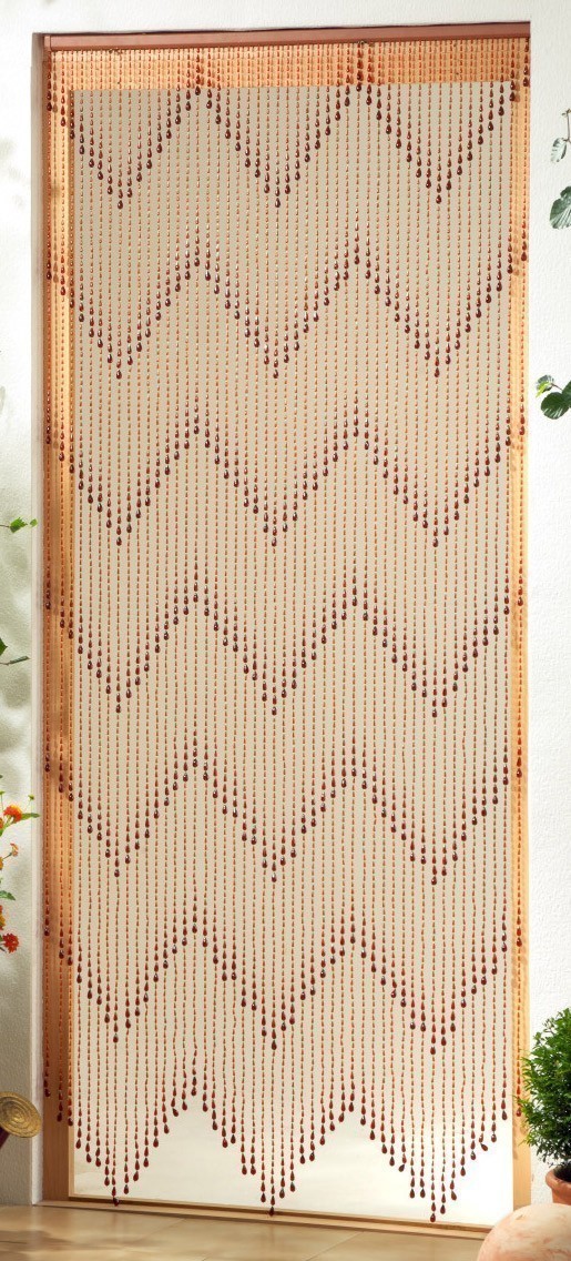 Vorhang / Deko Vorhang Conacord Riviera Perlen braun Länge 200cm