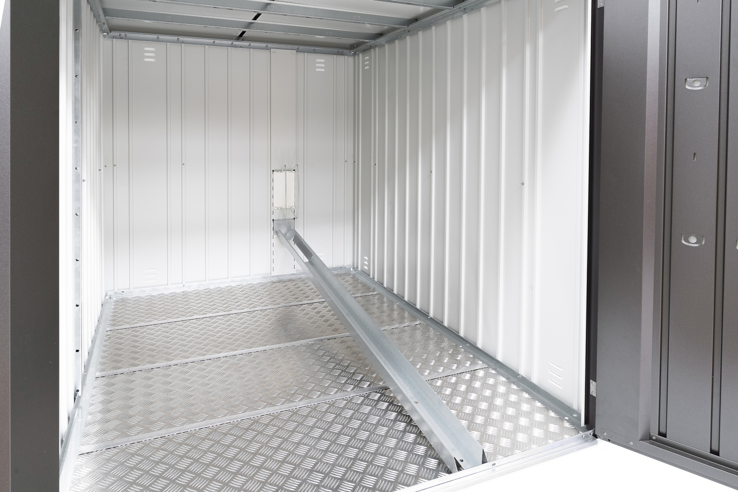 Biohort Fahrradschiene für Minigarage L silber