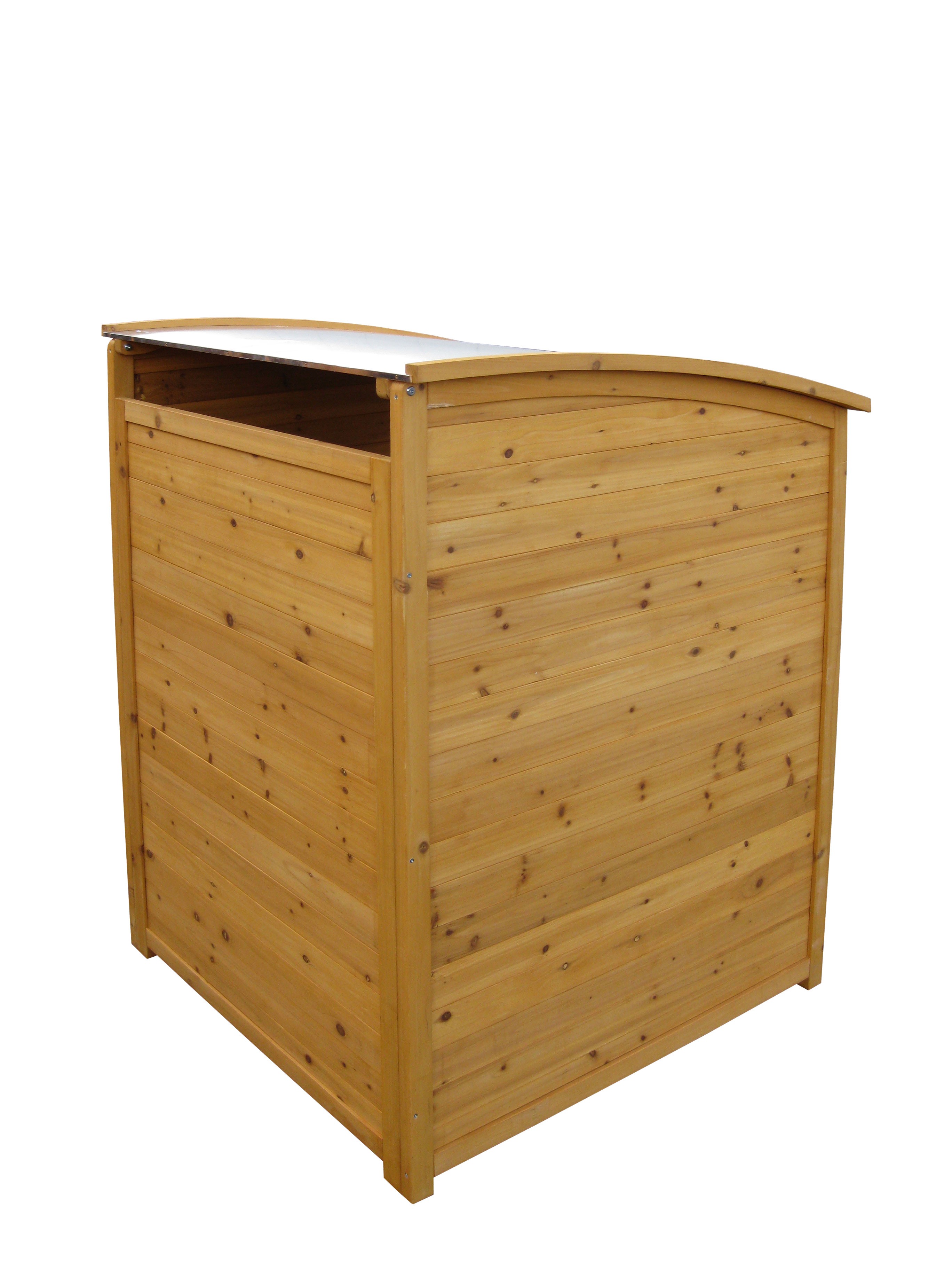 Mülltonnenbox Habau 240 Liter Holz 81x92x124cm