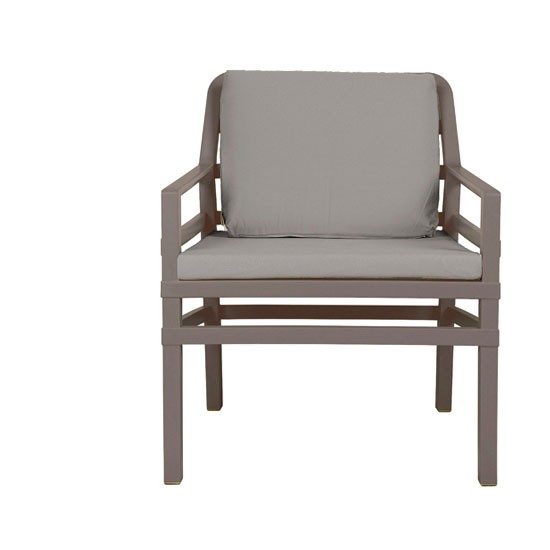 Nardi Gartensessel / Lounge Sessel Aria Kunststoff tortora grigio Sun.