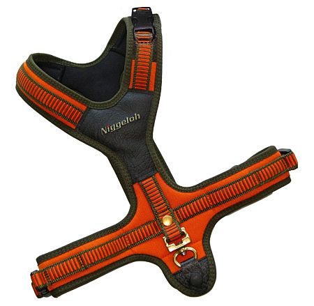 Niggeloh Hundeführgeschirr Follow 3 L orange/oliv