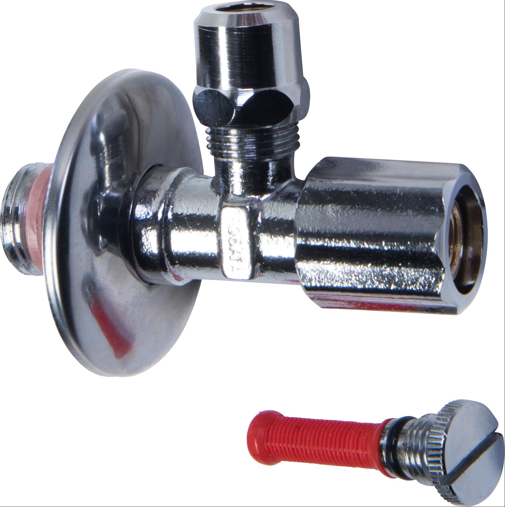 Eckventil m. Schmutzf. 1/2" chr 204