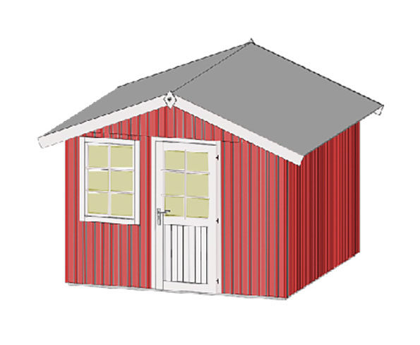 weka Komfort-Schwedenhaus Gr.1 Tür und Fenster 250