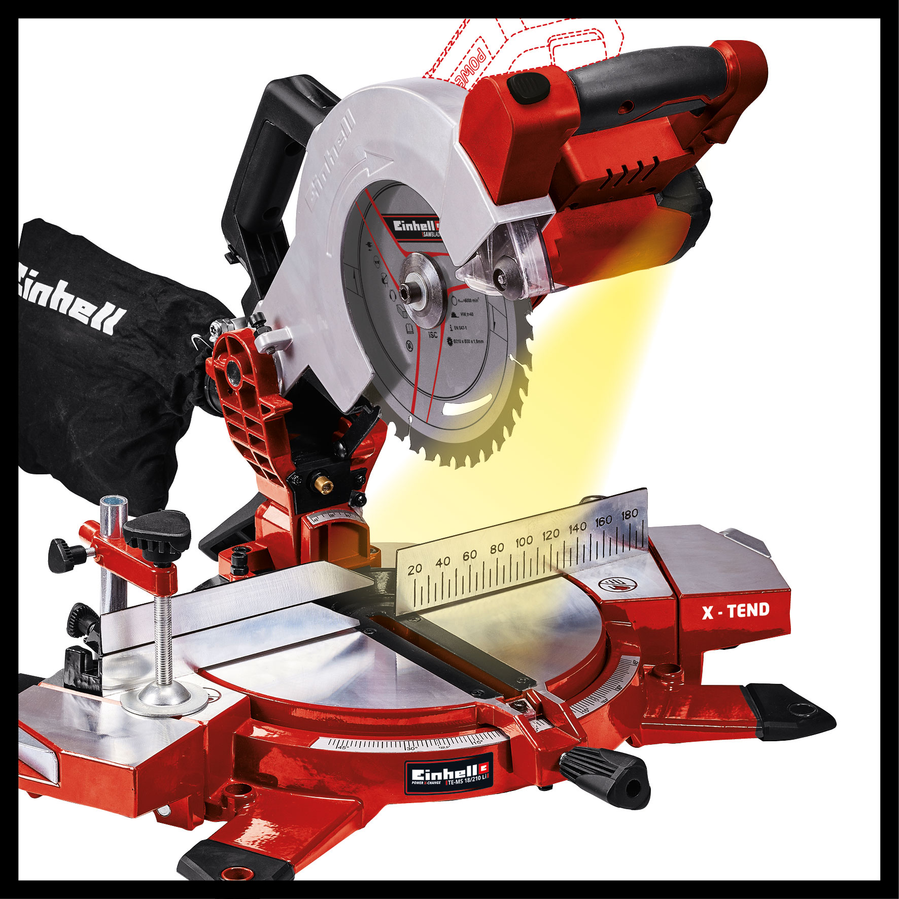 Einhell Akku Kappsäge TE-MS 18/210 Li-Solo ohne Akku