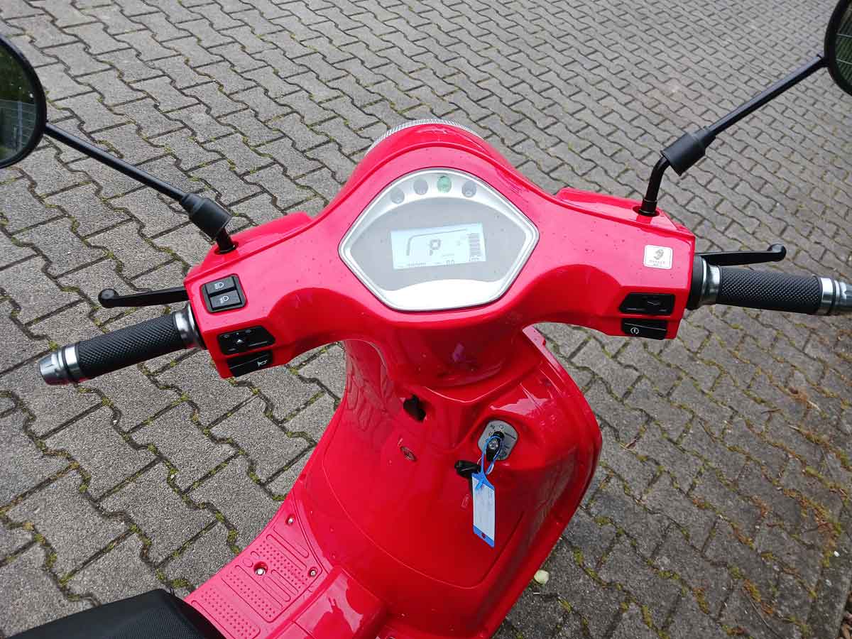 E Roller Elektroroller Ginabella Prima rot 45Kmh