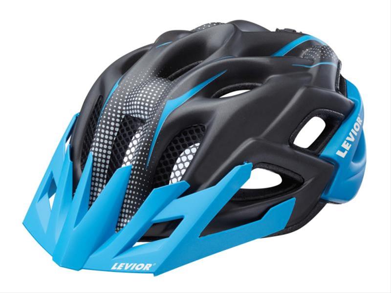 Fahrradhelm Levior Helm Status junior blau-schwarz Gr. M 52-59cm