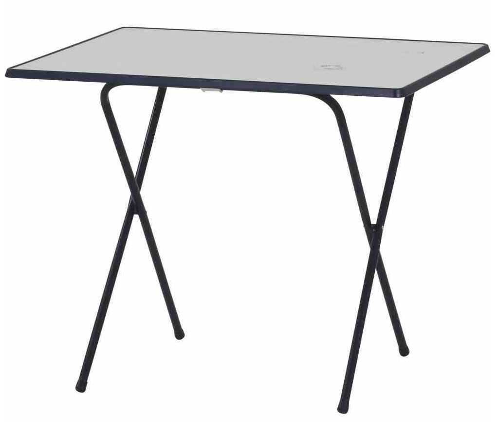 MFG Campingtisch klappbar eckig 60 x 80 cm dunkelblau Kunststoff
