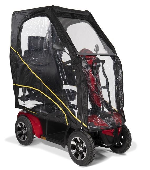 Wetterdach für Seniorenmobil Regenschutz Sonnenschutz