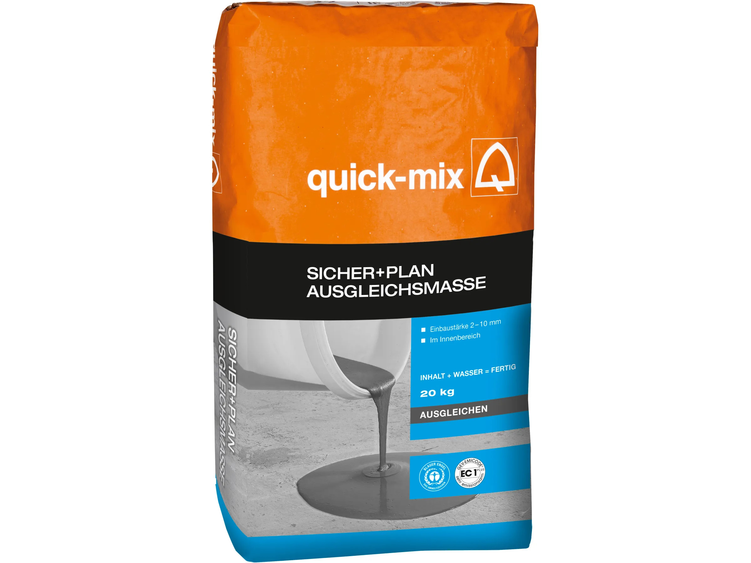 Quick-Mix Sicher + Plan Ausgleichsmasse 20 kg – selbstnivellierend