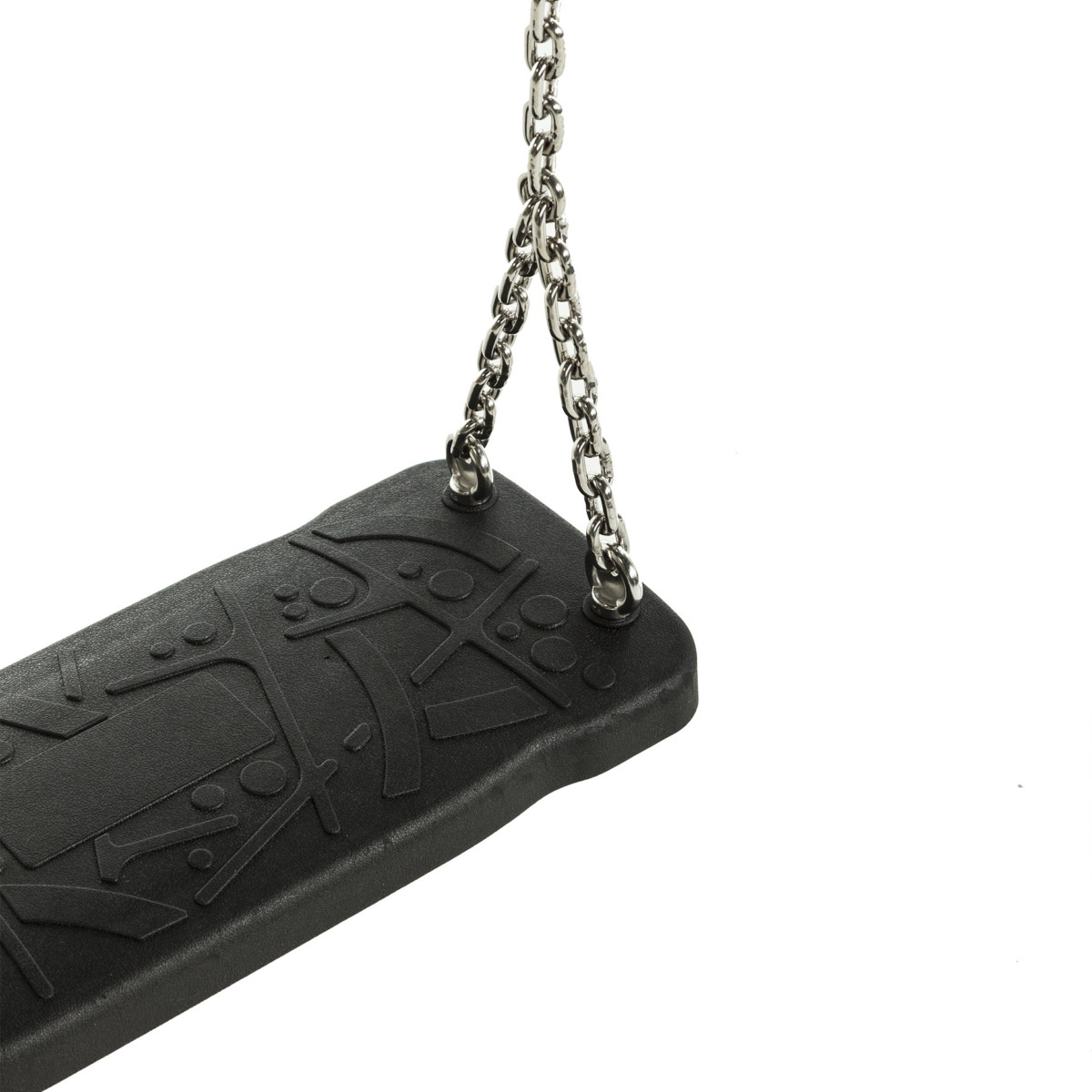 Schaukelsitz aus Gummi 'curve XL mit Kette für öffenlichen Bereich