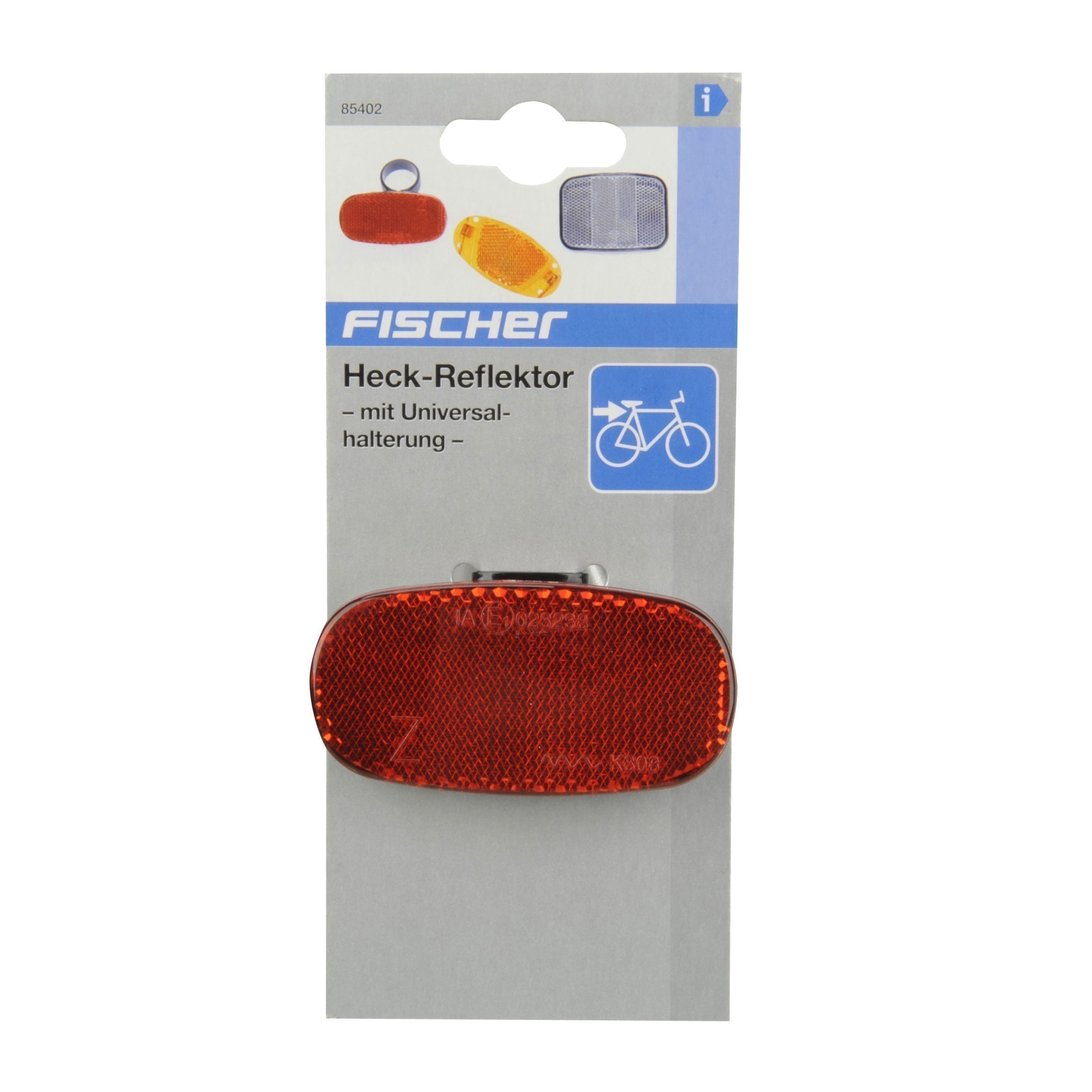 Fischer Fahrrad Reflektoren / Heck-Reflektor mit Universalhalterung