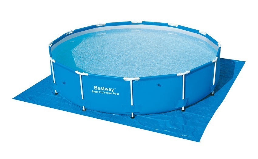 Bodenfolie / Unterlegplane Bestway für Pools 396 x 396cm blau