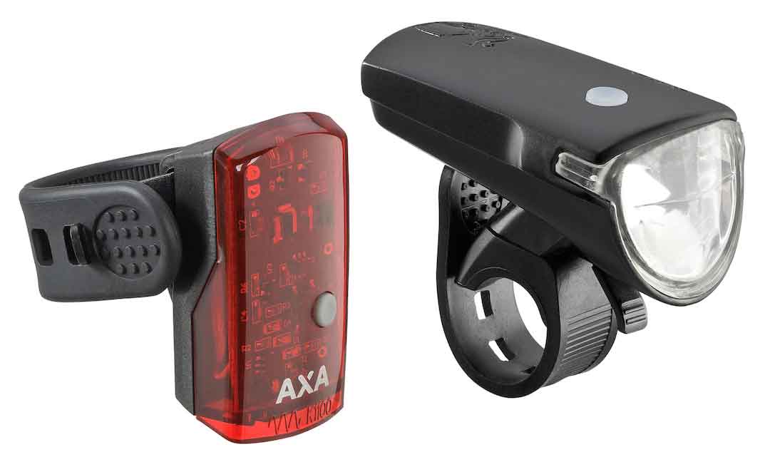 Batteriebeleuchtungsset Axa Green Line 35 Lux / 2 LED