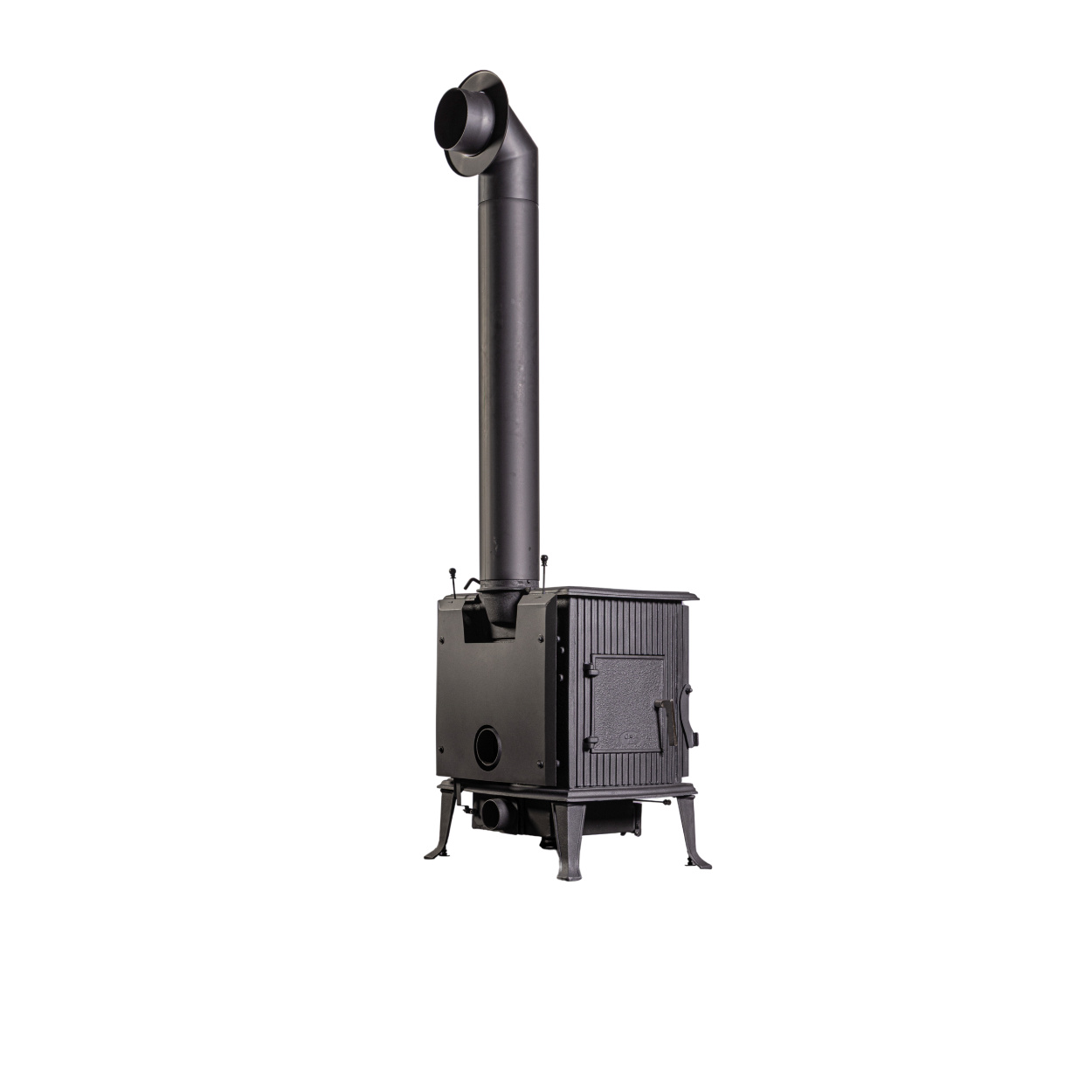 Globe Fire Jupiter Kaminofen raumluftunabhängig Guss schwarz 7,7 kW