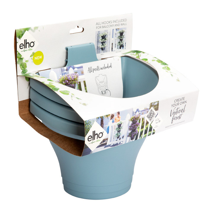 CORSICA VERTICAL FOREST 24CM SET/3 vintage blau