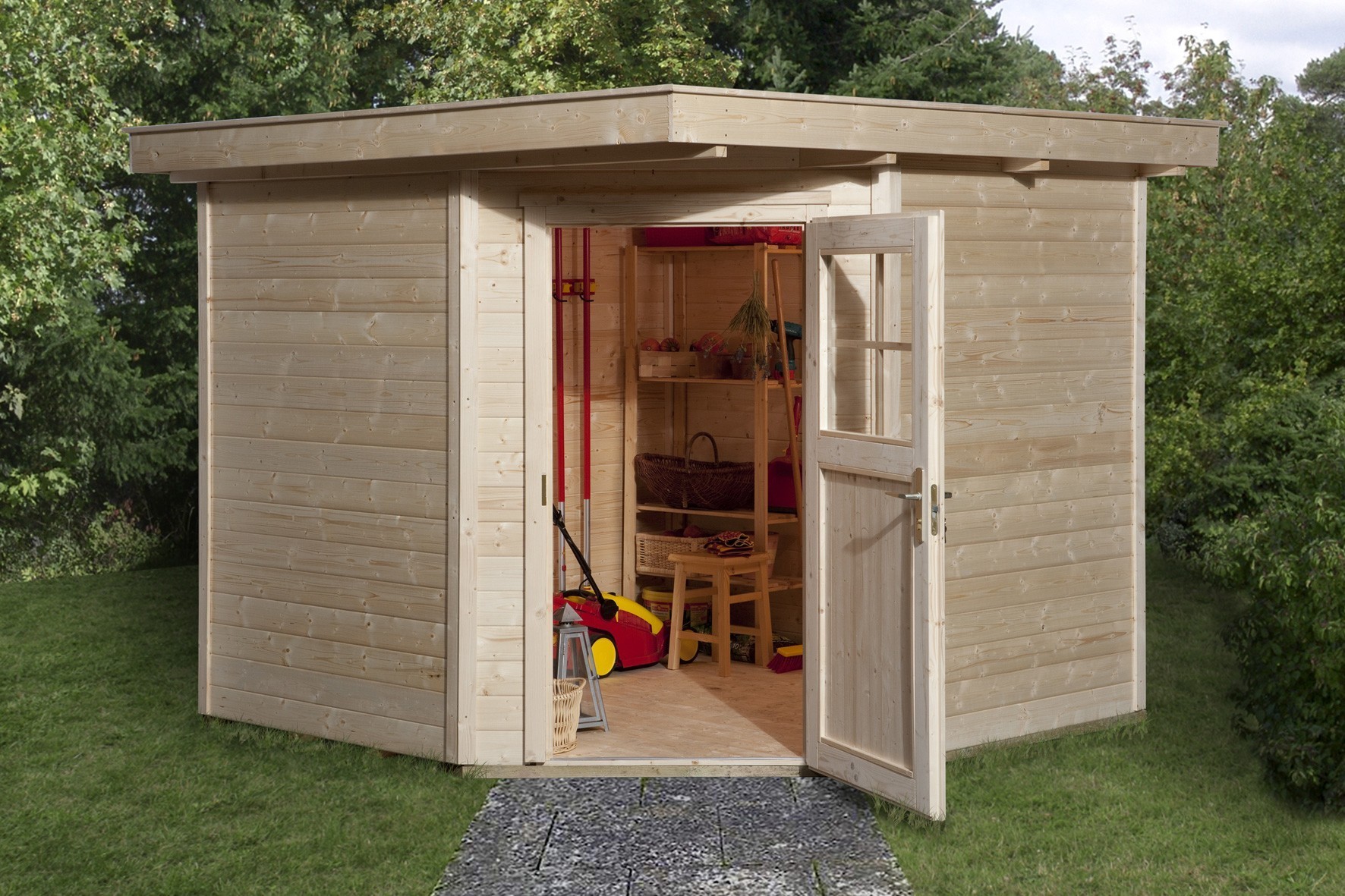 weka Gartenhaus 229 Gr.2, natur, 21 mm