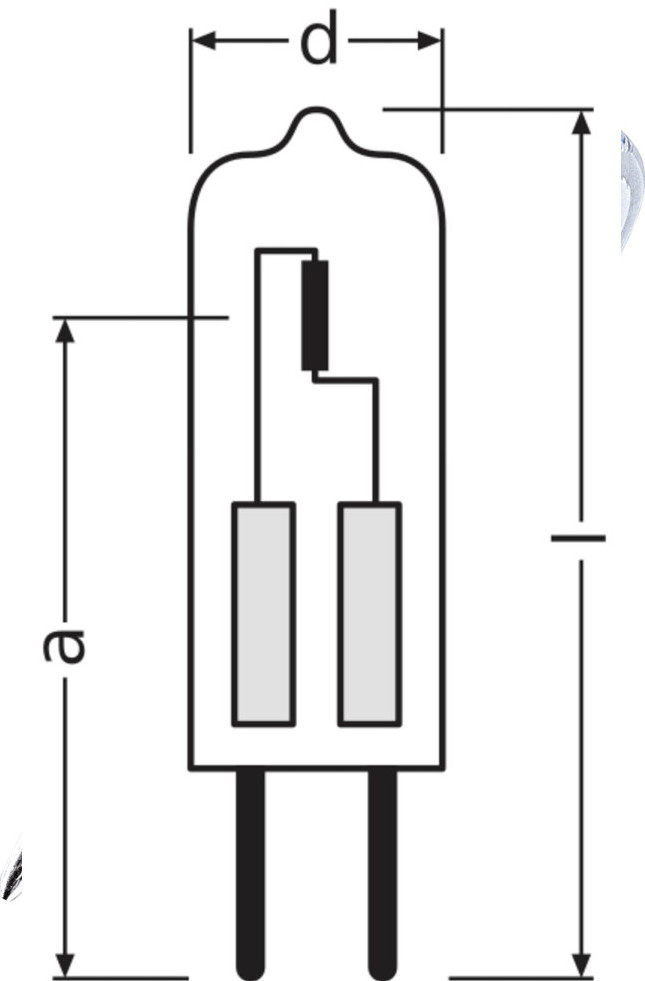 Osram Halogen Stiftsockellampe Halostar GY6.35 35W 2er-Pack warmweiß