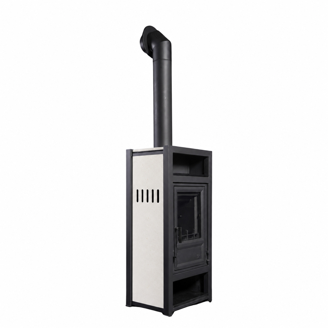 Globe Fire Luna II H Kaminofen Crème-Weiß 7,9 kW